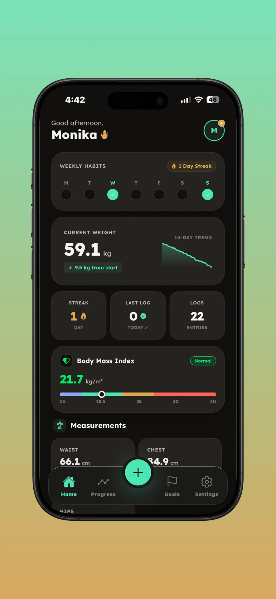 BodyLog additional interface