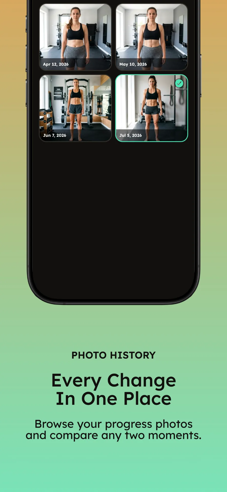 BodyLog interface screen 6