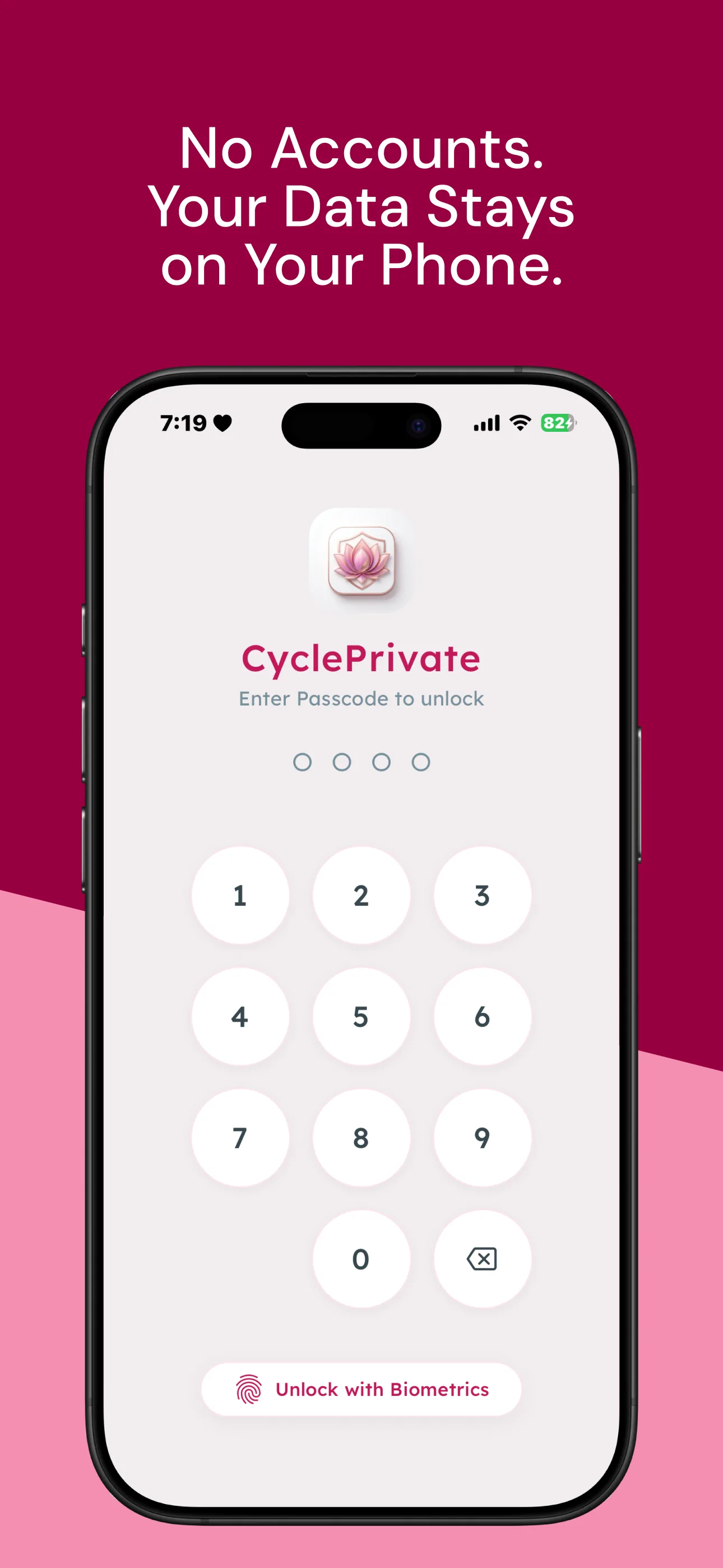 CyclePrivate mobile app screenshot: screen 10