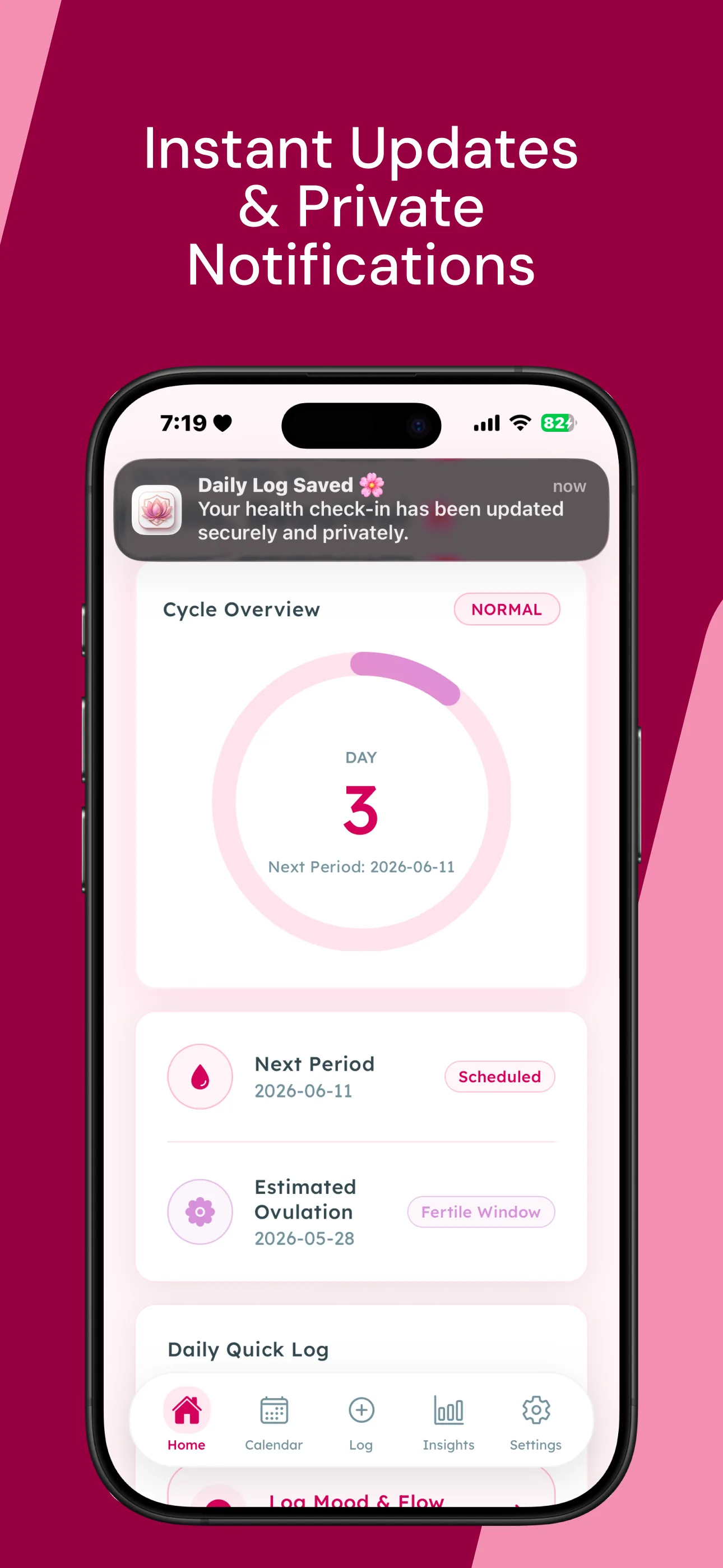 CyclePrivate mobile app screenshot: screen 7