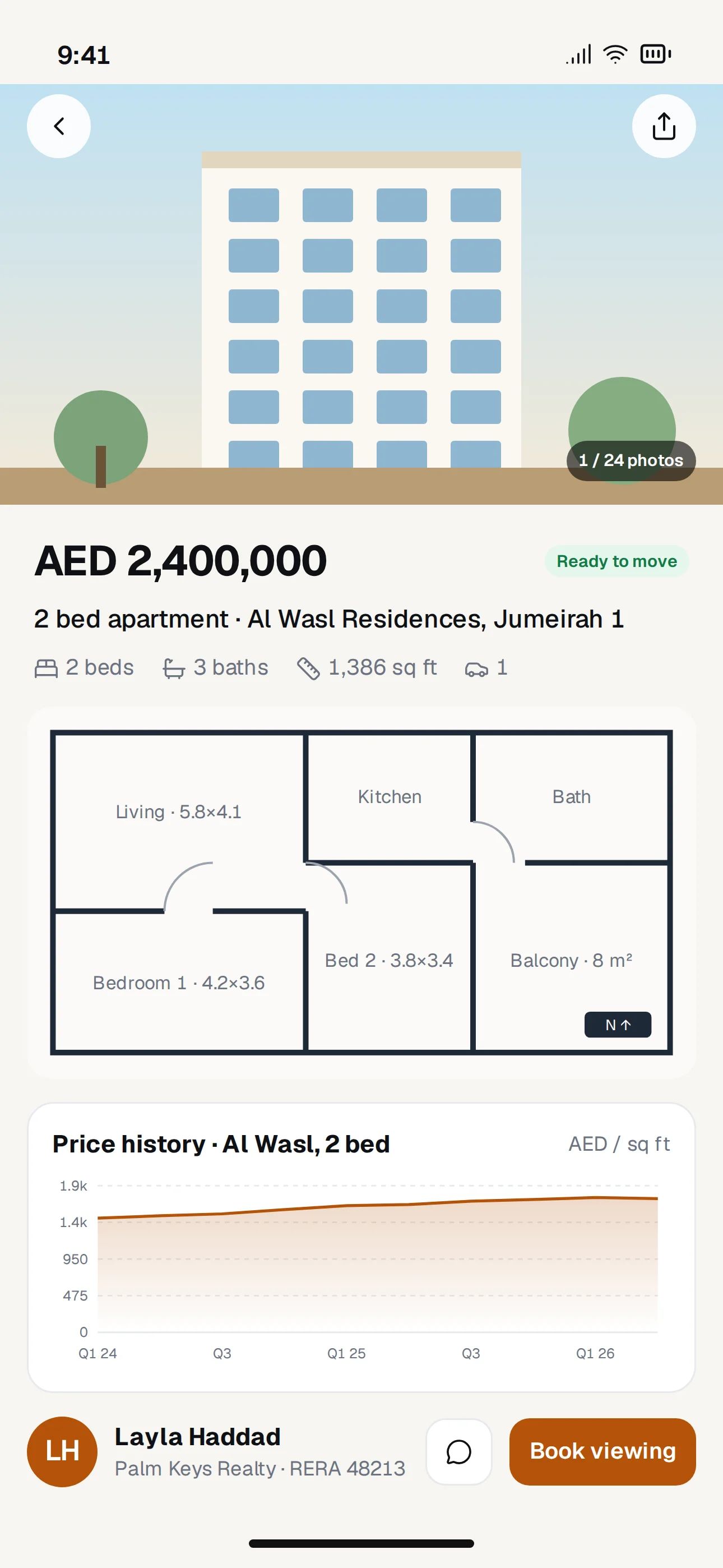Nestora app screen 2