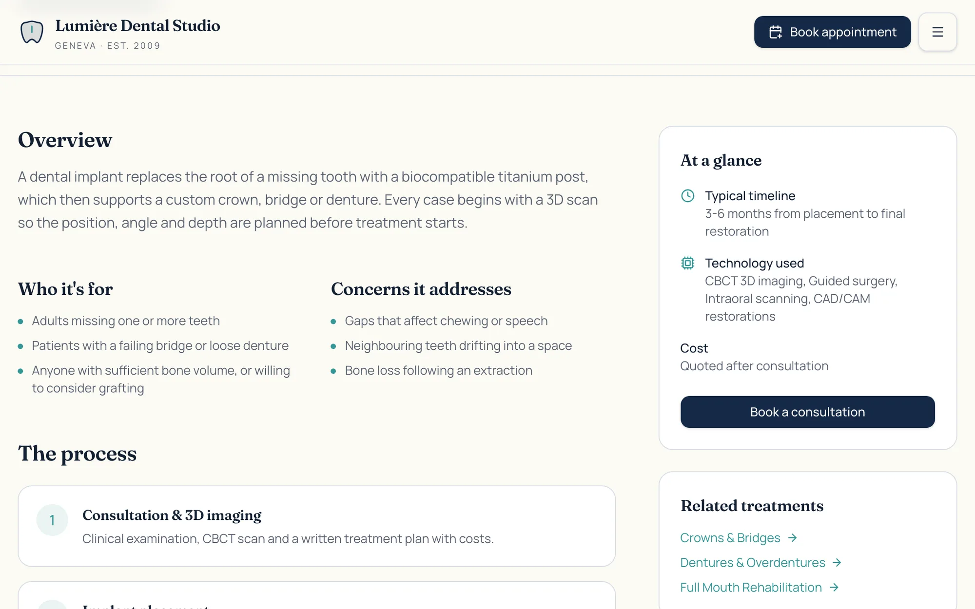 SmileDesk web app screenshot: Treatment Guides